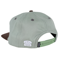 Dial Tone Wheel Co Smooth Operator Snapback Hat Faded Aqua back