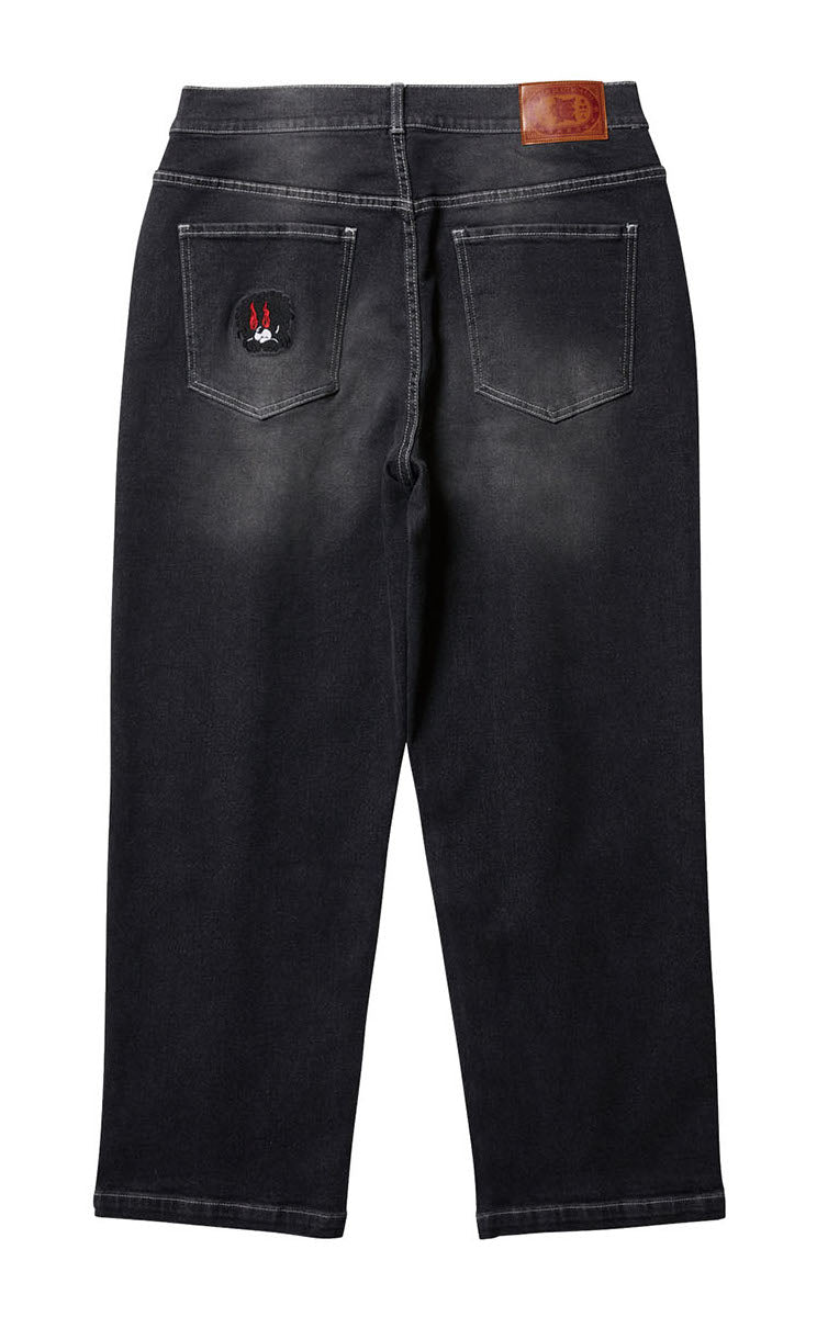 Evisen Skateboards Eye Fire Jeans Black back
