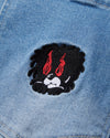 Evisen Skateboards Eye Fire Jeans Black back pocket embroidery