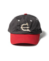 Evisen Skateboards One Up 6 Panel Hat Dark Grey / Red front