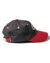 Evisen Skateboards One Up 6 Panel Hat Dark Grey / Red right side