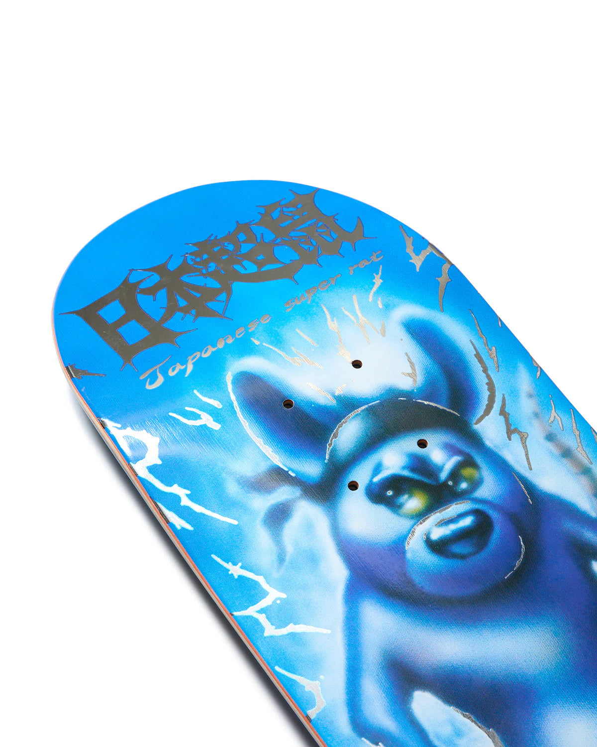 Evisen Skateboards Rat Holding Skull Skateboard Deck graphic detail 1