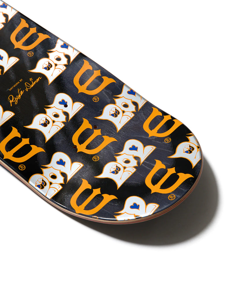 Evisen Skateboards Tiger in the Shining Night Kotora Mitani Skateboard Deck top detail tail