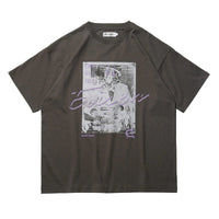 Evisen Skateboards Time Will Tell Tee Charcoal front