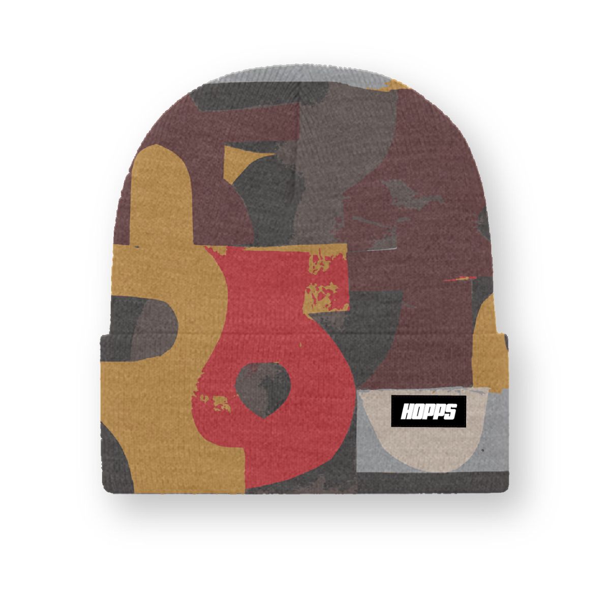 Hopps Skateboards Abstraction Knit Beanie Multi
