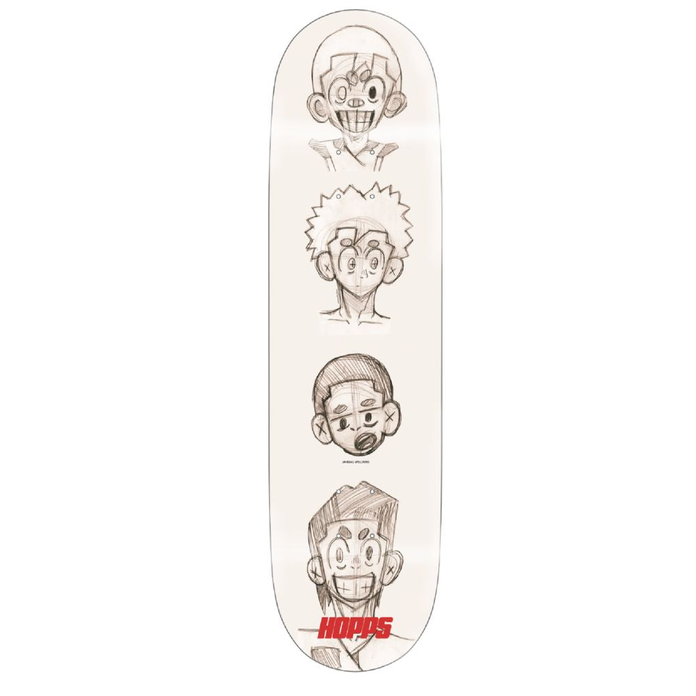 Hopps Slateboards Jahmal Williams Animation Skateboard Deck PREBOOK
