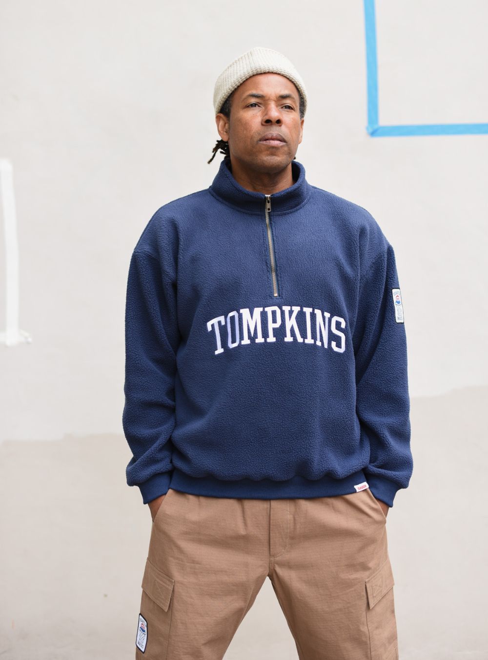 Hopps Skateboards x Quartersnacks Tompkins 3/4 Zip Fleece PREBOOK
