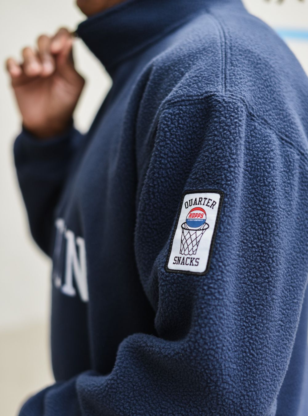 Hopps Skateboards x Quartersnacks Tompkins 3/4 Zip Fleece PREBOOK