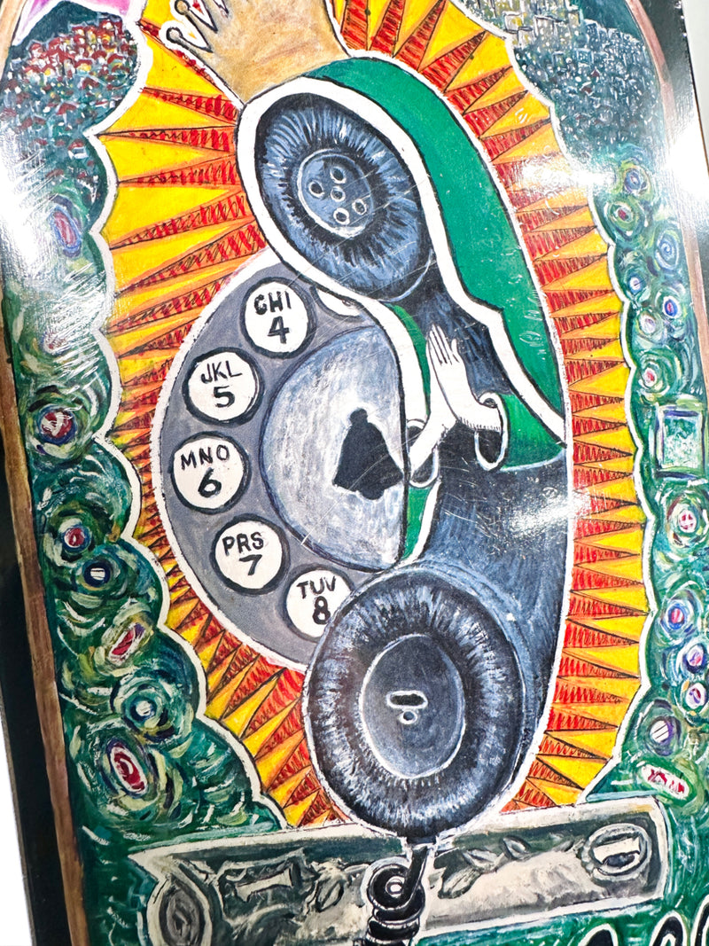 Last of the Mohicans Make the Call Skateboard Deck detail