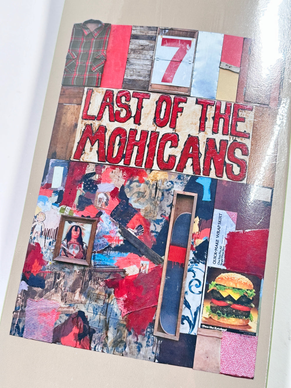 Last of the Mohicans Skateboard Deck detail 