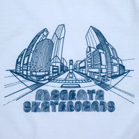 Magenta Skateboards 3D Tee White