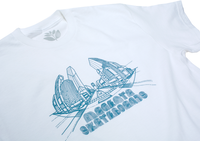 Magenta Skateboards 3D Tee White detail
