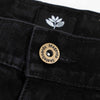 Magenta Skateboards OG Denim Jeans Black button detail