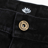 Magenta Skateboards OG Denim Jeans Black button detail