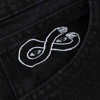 Magenta Skateboards OG Denim Jeans Black pocket detail
