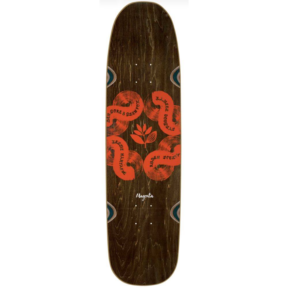 Magenta Skateboards Loophole Wheels Collab Skateboard Deck