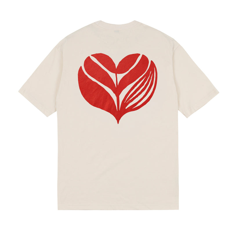 Magenta Skateboards Love Tee Natural back
