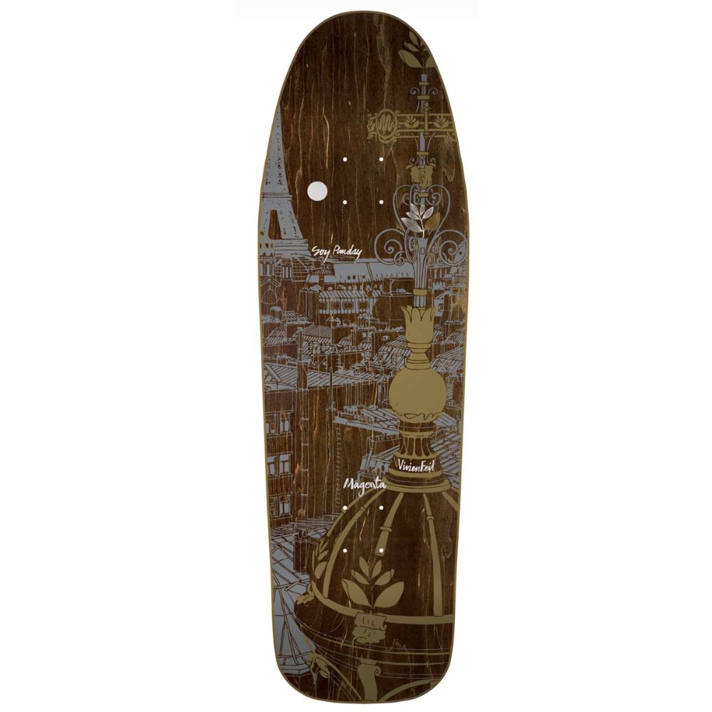 Magenta Skateboards Soy Panday Vivien Feil Rooftop Skateboard Deck Retro Shape