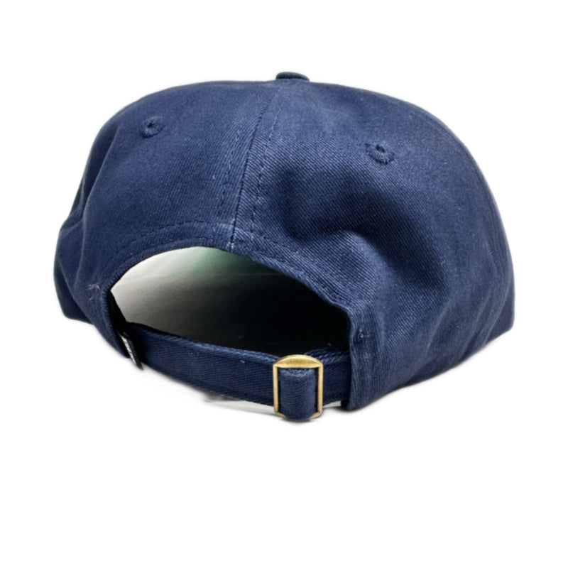 Picture Show Skateboards VHS Logo Strapback Short Brim Hat Navy