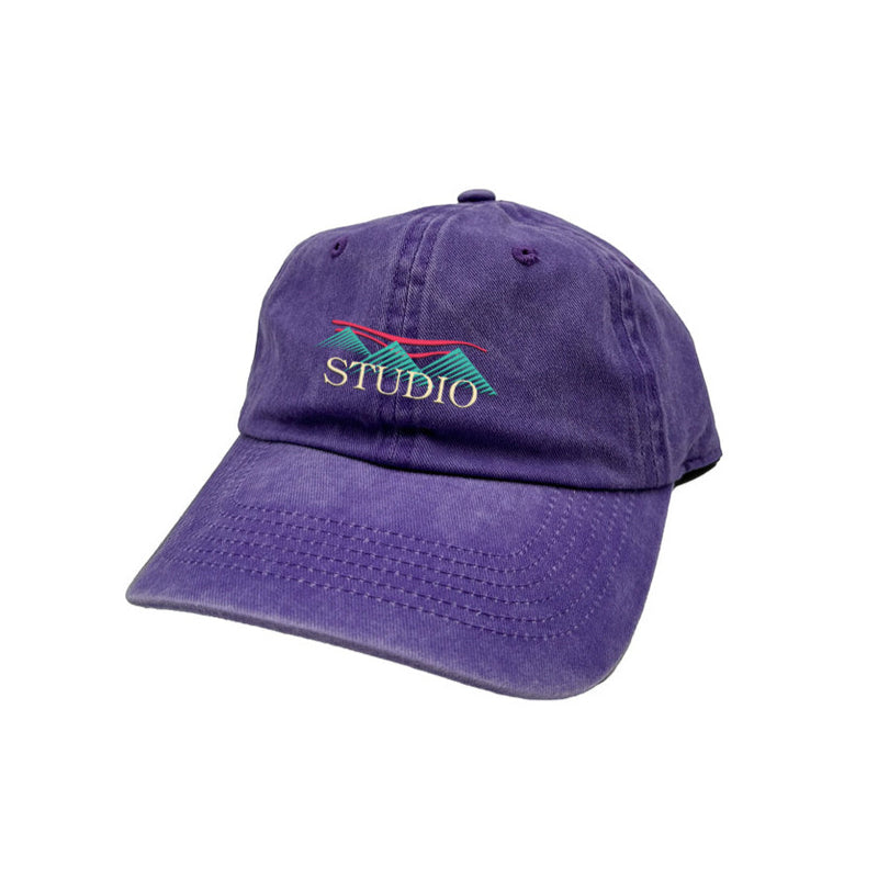 Studio Skateboards Summit 6 Panel Strapback Hat Purple