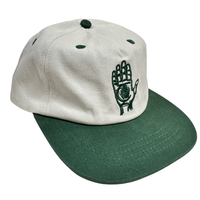 Theories Hand of Theories Short Brim Hat Pearl / Green Strapback