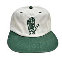 Theories Hand of Theories Short Brim Hat Pearl / Green Strapback