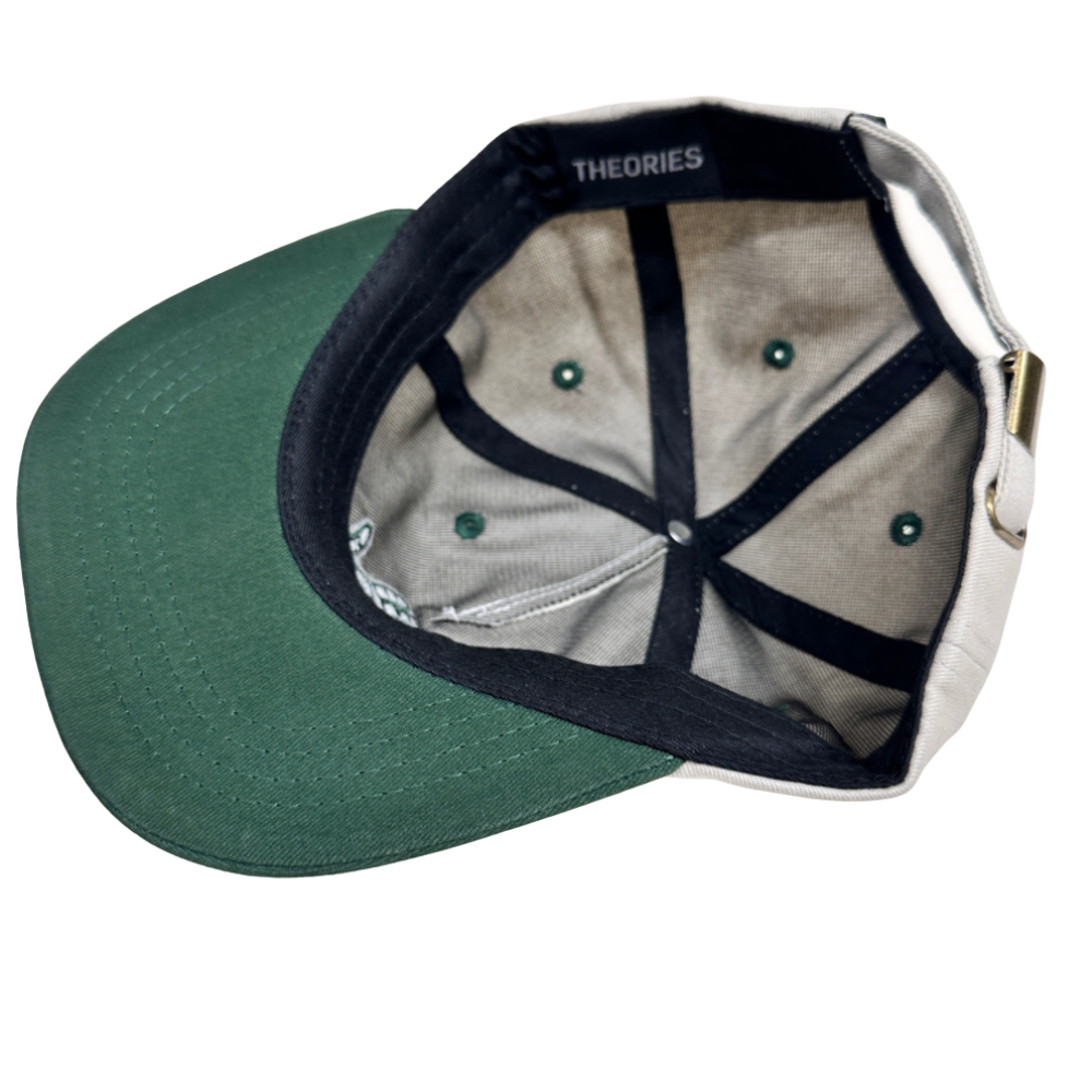 Theories Hand of Theories Short Brim Hat Pearl / Green Strapback