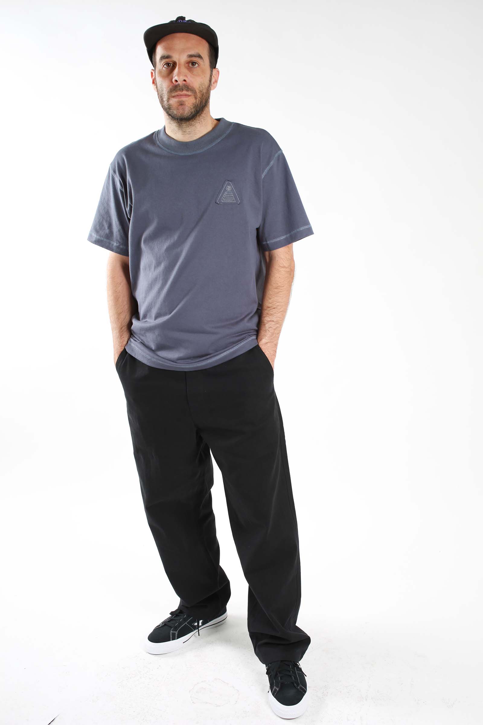 Theories Theoramid Stitch Heavyweight Shirt Dark Slate – THEORIES