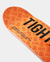 Tightbooth CP LOGO ORANGE Skateboard Deck top graphic detail