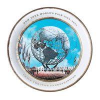 Vintage New York World's Fair 1961 Unisphere Tin Tray Souvenir
