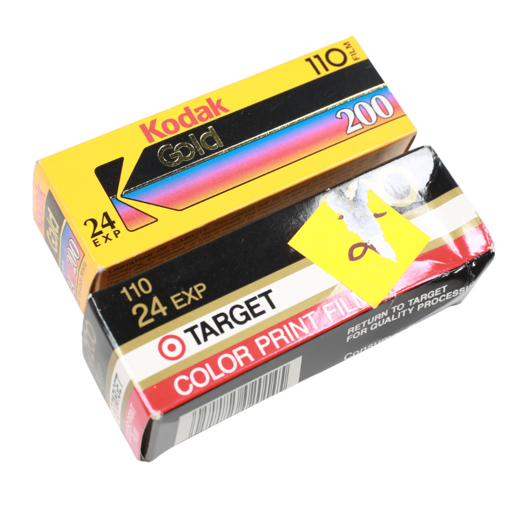 Vintage 110 Camera Color Film Rolls Expired 90s Experimental Film
