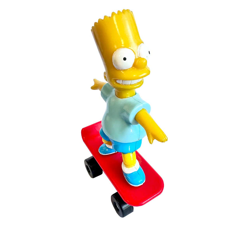 Vintage Bart Simpson Skateboard Toy Wind Up 1997 front