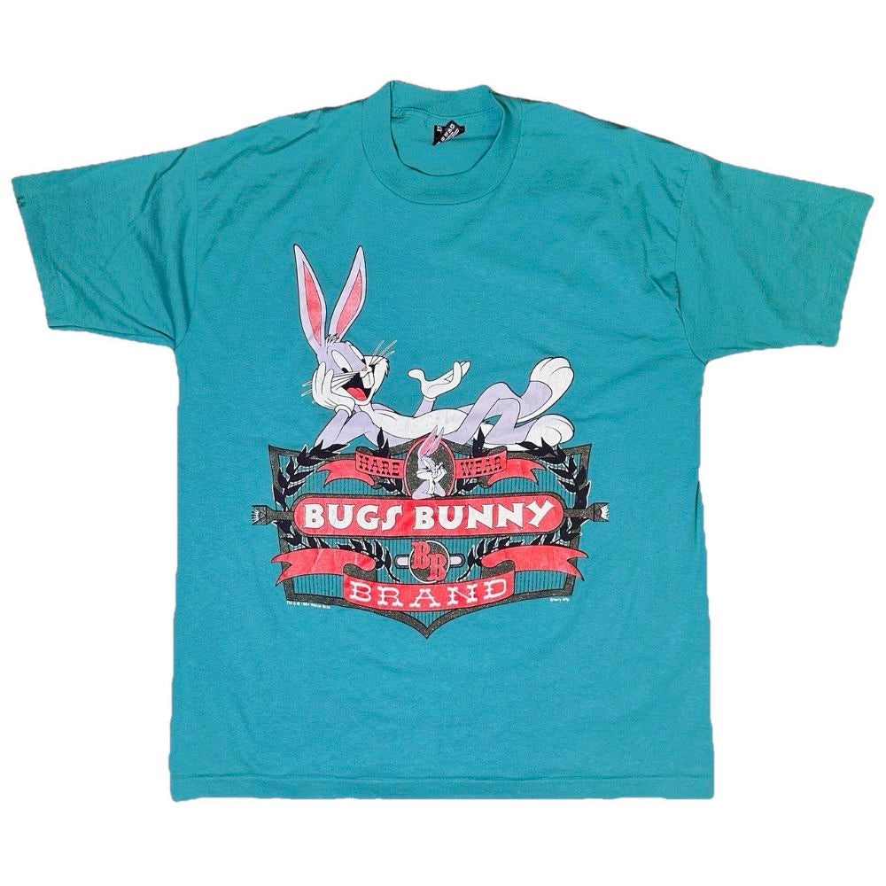 Vintage Bugs Bunny 90s Single Stitch Tee Teal XL front