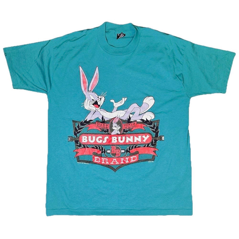 Vintage Bugs Bunny 90s Single Stitch Tee Teal XL front