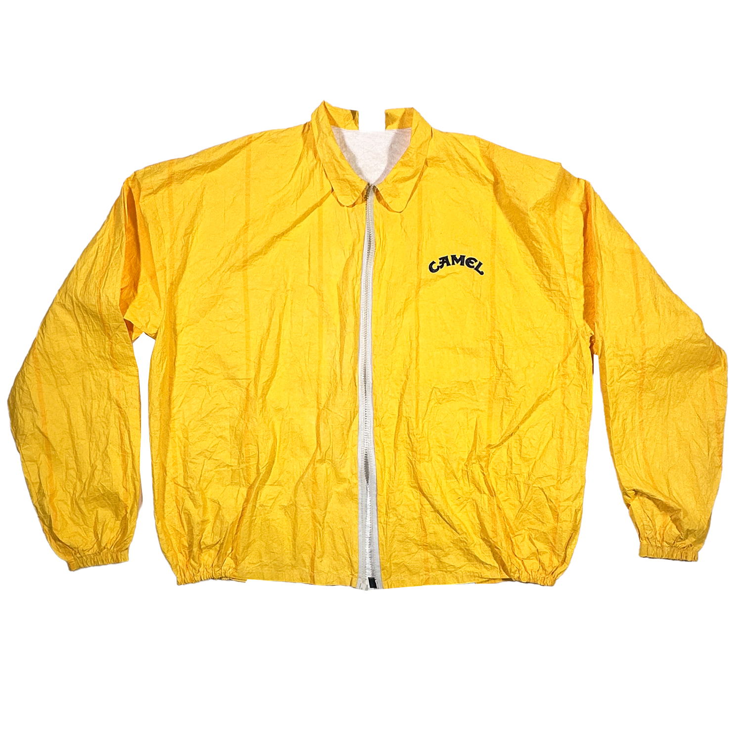 Vintage Camel Cigarettes Windbreaker Yellow 1992 XL