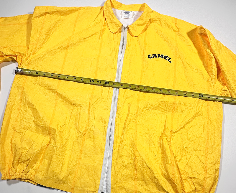 Vintage Camel Cigarettes Windbreaker Yellow 1992 XL