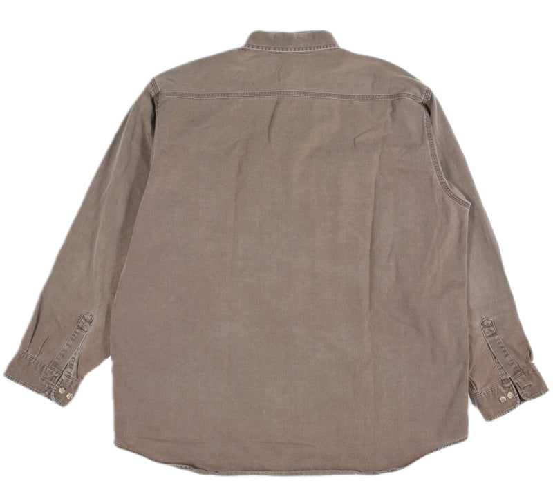 Vintage Carhartt 90's Workshirt Brown XXL back