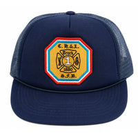 Vintage Miller Lite Mesh Trucker Snapback Cap Marineblau