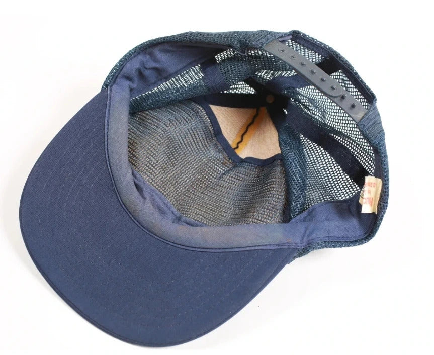 Vintage Miller Lite Mesh Trucker Snapback Cap Marineblau