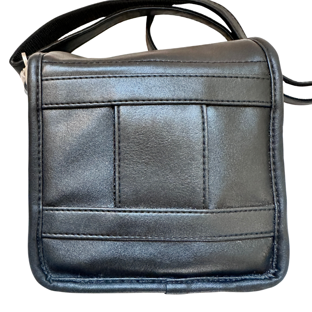 Vintage Hi Pro Camera Bag Case Faux Leather Black