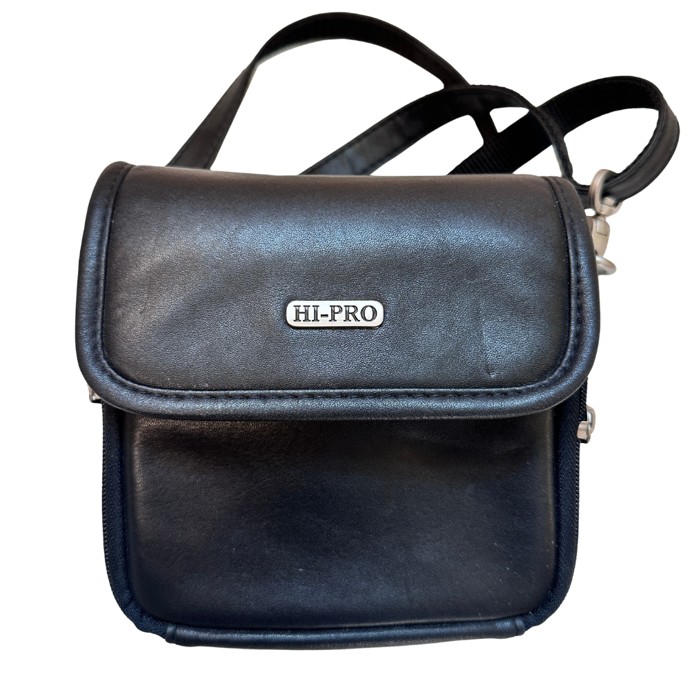 Vintage Hi Pro Camera Bag Case Faux Leather Black