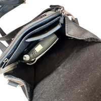 Vintage Hi Pro Camera Bag Case Faux Leather Black