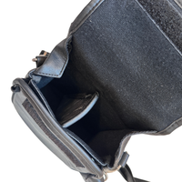 Vintage Hi Pro Camera Bag Case Faux Leather Black