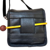 Vintage Hi Pro Camera Bag Case Faux Leather Black