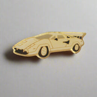 Vintage 80's Lamborghini Coutach Car Enamel Pin 1