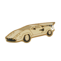 Vintage 80's Lamborghini Coutach Car Enamel Pin main