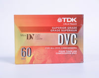 Vintage 3x Mini DV Tapes 60 mins TDK