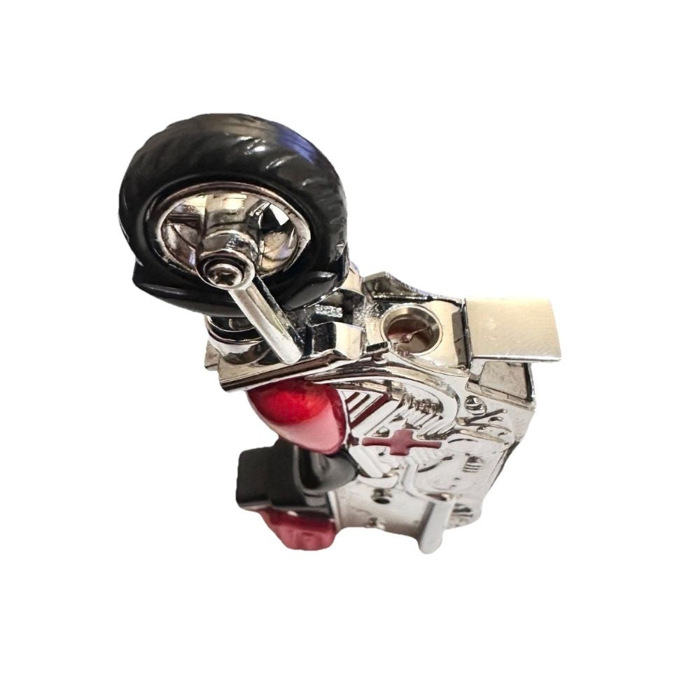 Vintage Motorcycle Novelty Butane Lighter open top