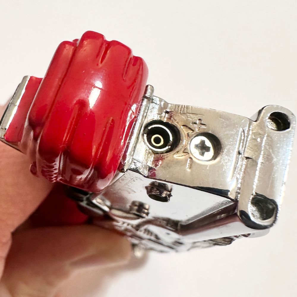 Vintage Motorcycle Novelty Butane Lighter refill port