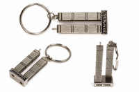 Vintage Twin Towers NYC World Trade Center Keychain collage